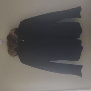 Theory rabbit-fur jacket Black Size M